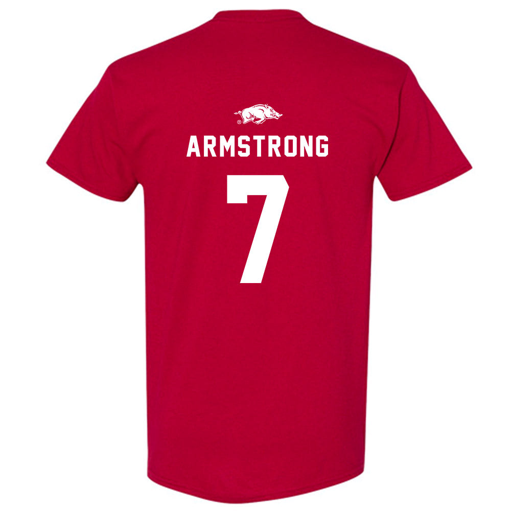 Arkansas - NCAA Football : Rashod Dubinion Away Shersey Short Sleeve T-Shirt