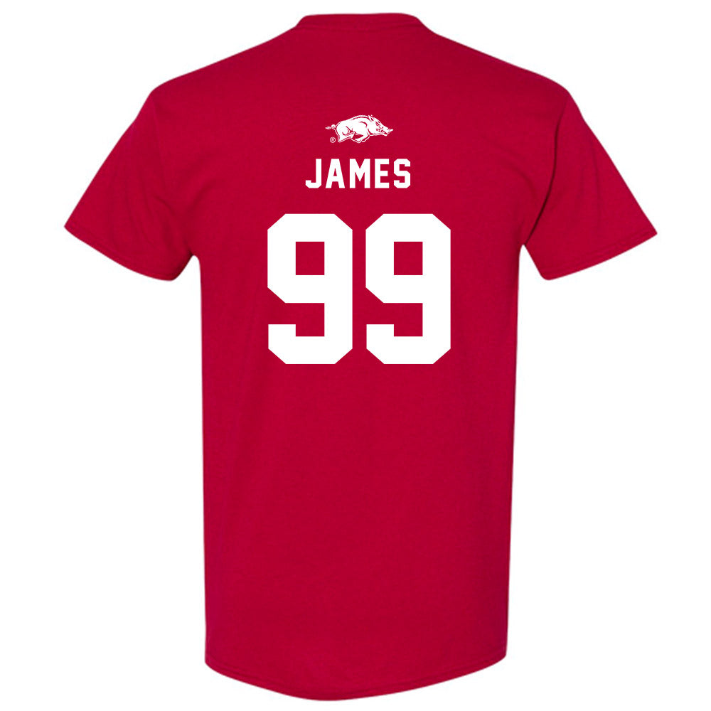 Arkansas - NCAA Football : Kaleb James - Short Sleeve T-Shirt