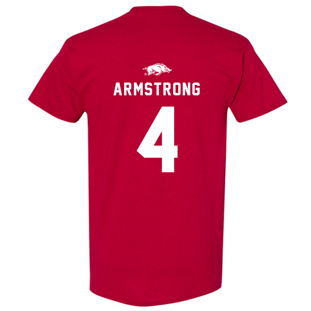 Arkansas - NCAA Football : Isaac TeSlaa Away Shersey Short Sleeve T-Shirt