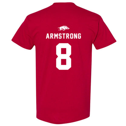 Arkansas - NCAA Football : Tyrus Washington Away Shersey Short Sleeve T-Shirt
