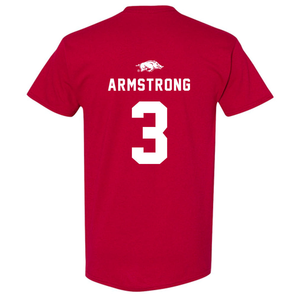 Arkansas - NCAA Football : Antonio Grier Jr Away Shersey Short Sleeve T-Shirt