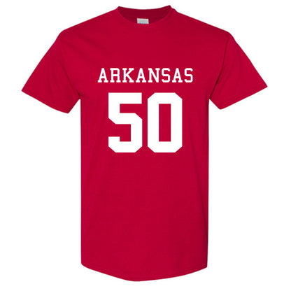 Arkansas - NCAA Football : Eric Gregory Away Shersey Short Sleeve T-Shirt