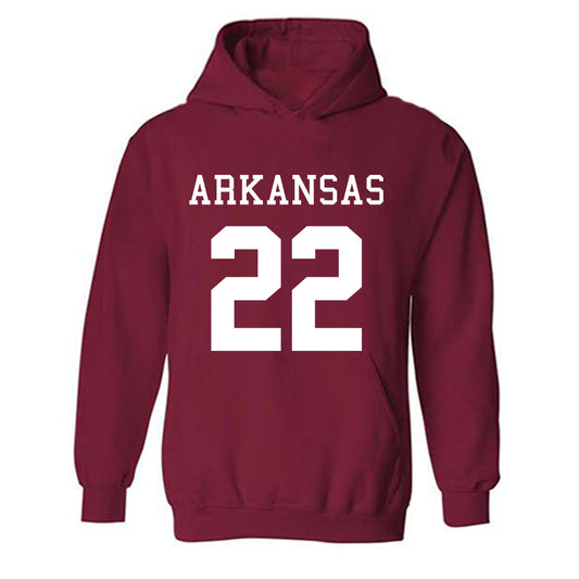 Arkansas - NCAA Football : Brad Spence Away Shersey Hooded Sweatshirt