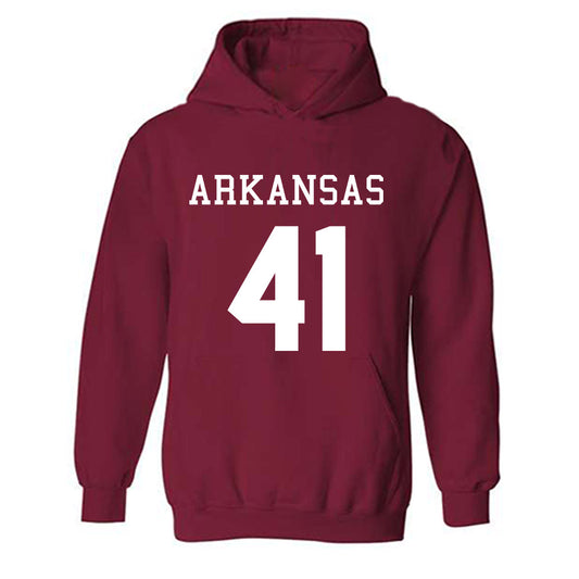 Arkansas - NCAA Football : Kyle Thompson Away Shersey Hooded Sweatshirt