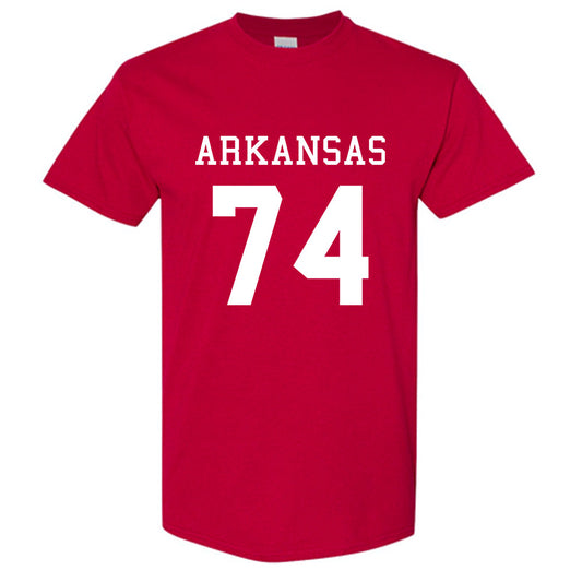 Arkansas - NCAA Football : Luke Brown Away Shersey Short Sleeve T-Shirt