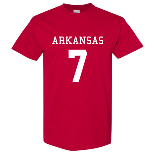 Arkansas - NCAA Football : Rashod Dubinion Away Shersey Short Sleeve T-Shirt