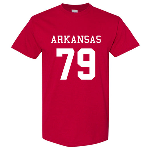 Arkansas - NCAA Football : Tommy Varhall Away Shersey Short Sleeve T-Shirt