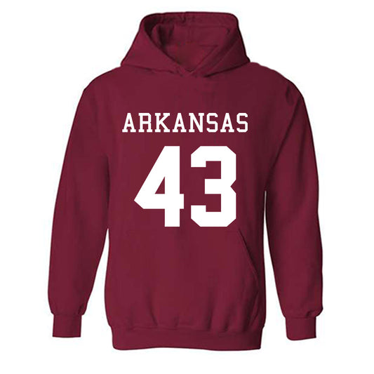 Arkansas - NCAA Football : Brooks Both Away Shersey Hooded Sweatshirt