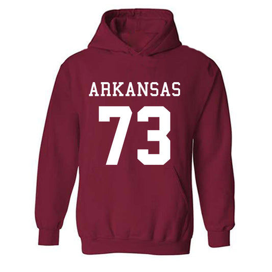 Arkansas - NCAA Football : Brooks Edmonson Away Shersey Hooded Sweatshirt