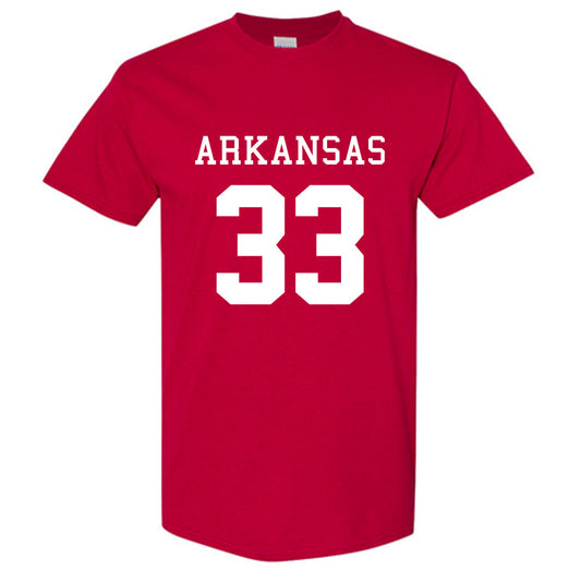 Arkansas - NCAA Football : Dylan Hasz Away Shersey Short Sleeve T-Shirt