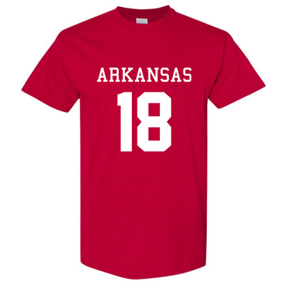 Arkansas - NCAA Football : Kade Renfro Away Shersey Short Sleeve T-Shirt