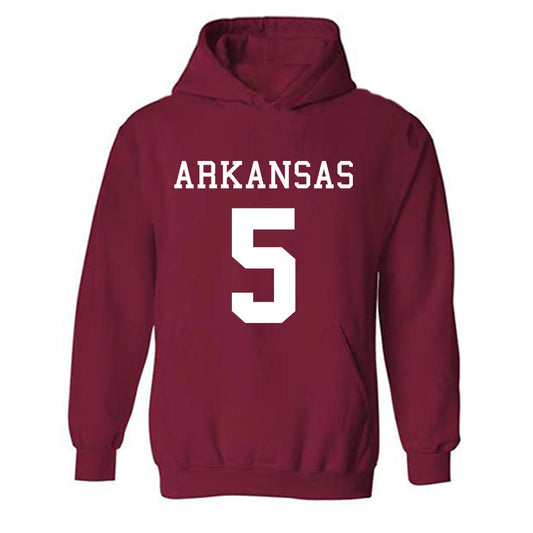 Arkansas - NCAA Football : Cameron Ball Away Shersey Hooded Sweatshirt
