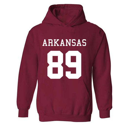 Arkansas - NCAA Football : Nathan Bax Away Shersey Hooded Sweatshirt