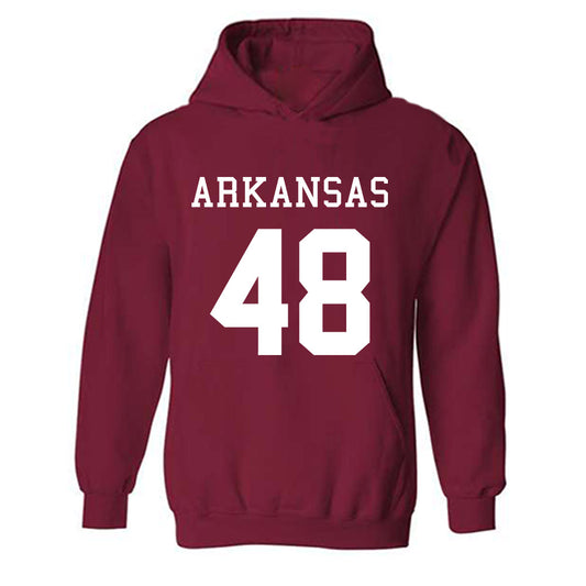 Arkansas - NCAA Football : Elijah Stein Away Shersey Hooded Sweatshirt