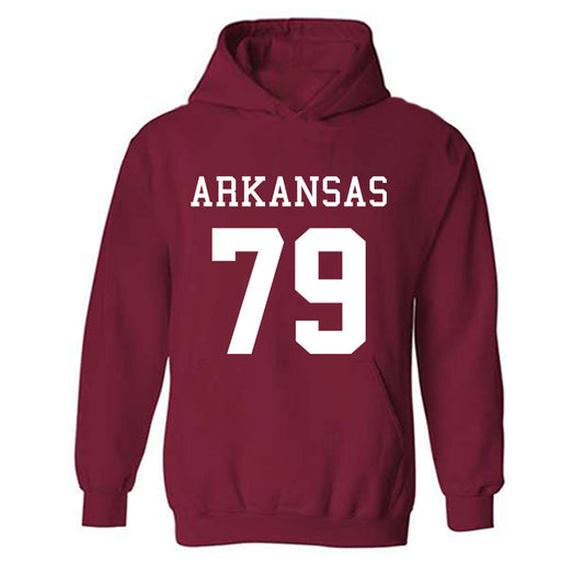 Arkansas - NCAA Football : Tommy Varhall Away Shersey Hooded Sweatshirt