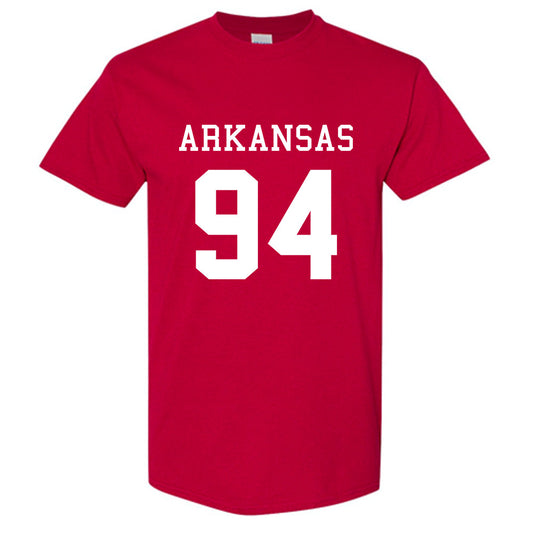 Arkansas - NCAA Football : Jon Hill Away Shersey Short Sleeve T-Shirt