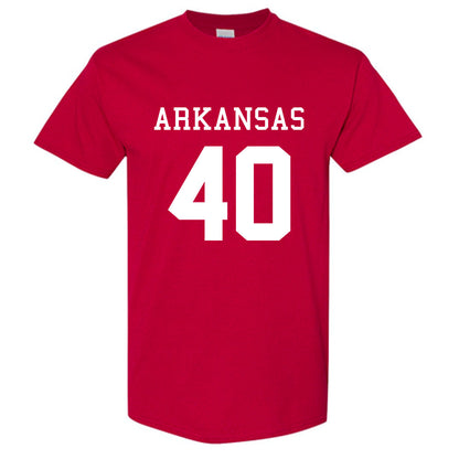 Arkansas - NCAA Football : Landon Jackson Away Shersey Short Sleeve T-Shirt
