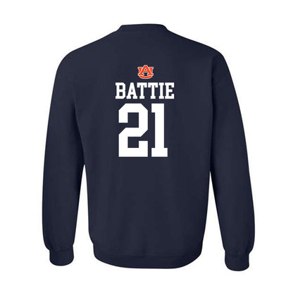 Auburn - NCAA Football : Brian Battie - Crewneck Sweatshirt Replica Shersey