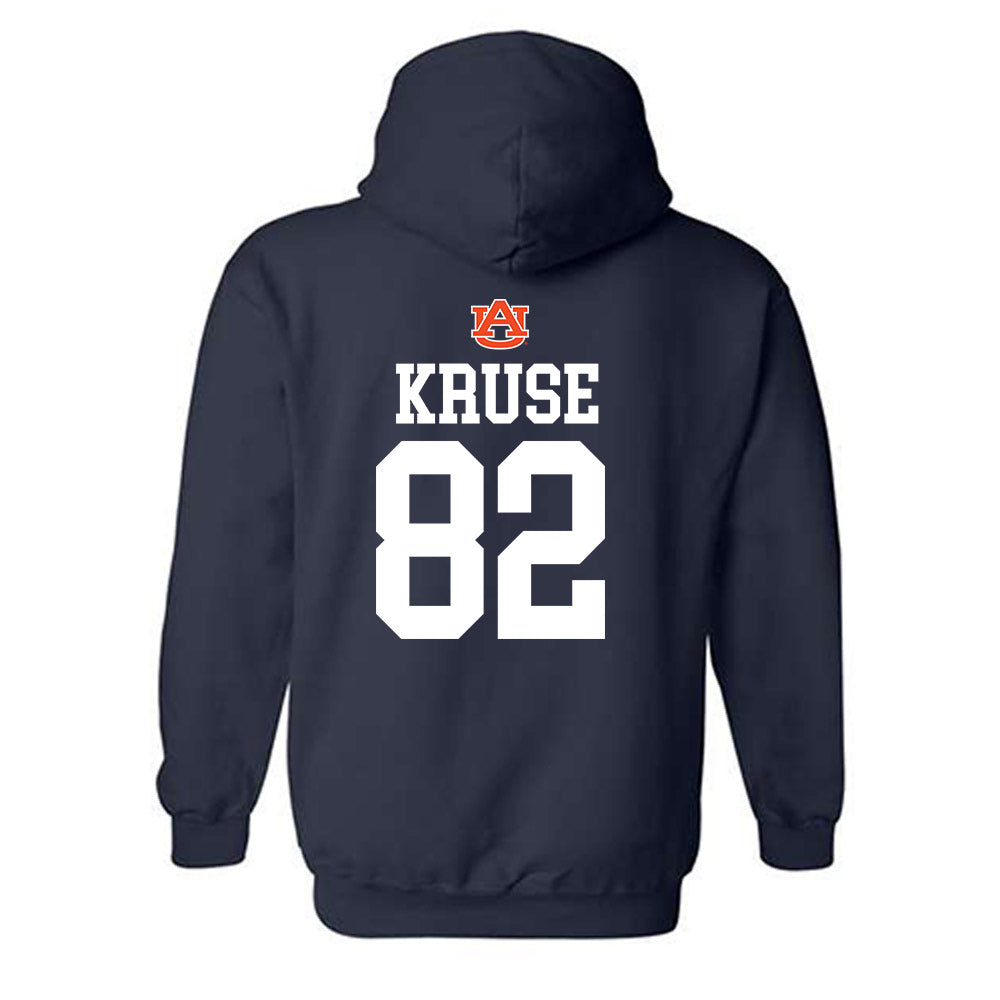 Auburn - NCAA Football : Jacob Kruse Replica Shersey Hooded Sweatshirt