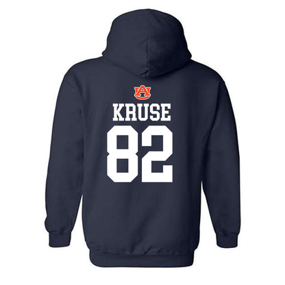 Auburn - NCAA Football : Jacob Kruse Replica Shersey Hooded Sweatshirt