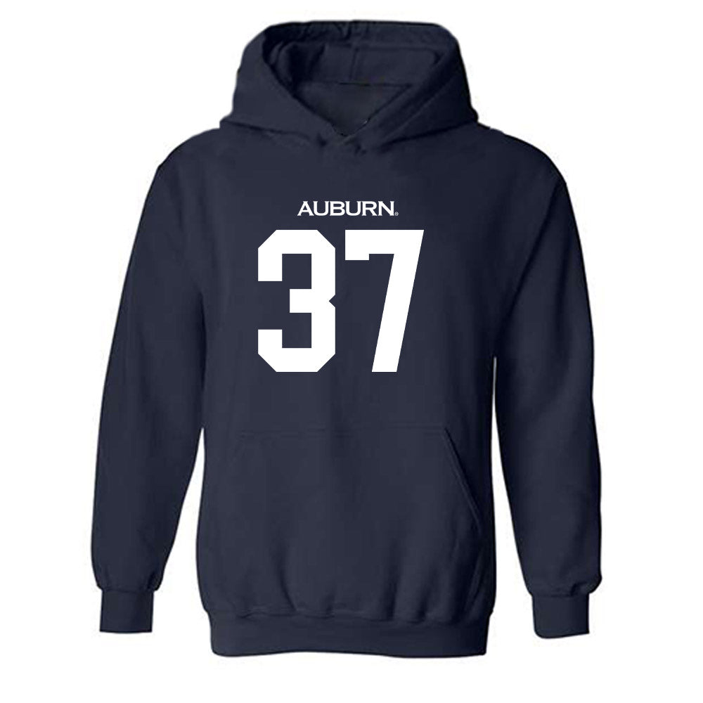 Auburn - NCAA Football : Rod Elston Replica Shersey Hooded Sweatshirt