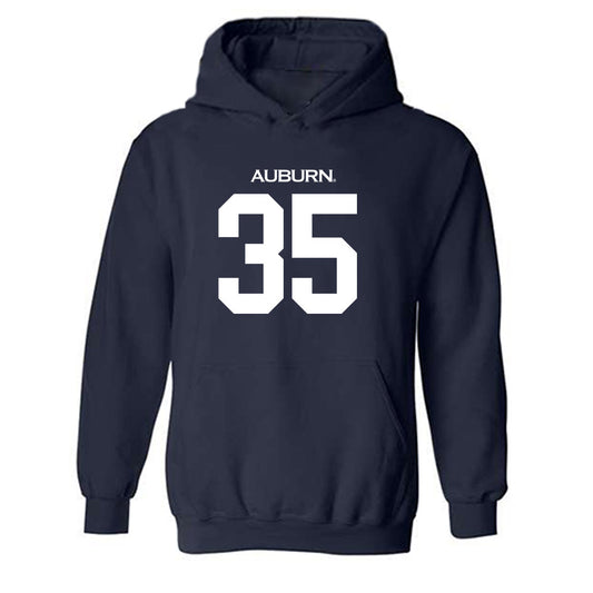 Auburn - NCAA Football : Justin Jones Replica Shersey Hooded Sweatshirt