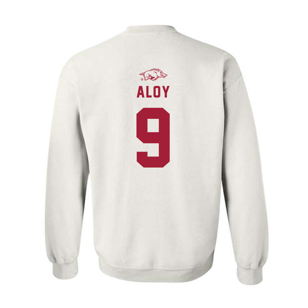 Arkansas - NCAA Baseball : Wehiwa Aloy - Crewneck Sweatshirt Replica Shersey