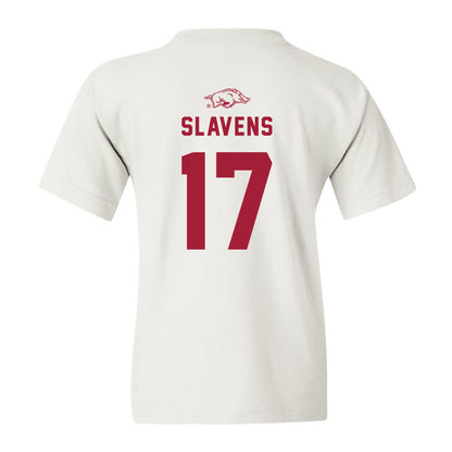 Arkansas - NCAA Baseball : Brady Slavens - Youth T-Shirt Replica Shersey