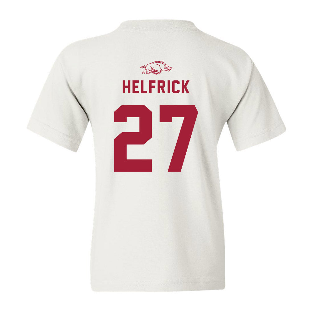Arkansas - NCAA Baseball : Ryder Helfrick - Youth T-Shirt Replica Shersey