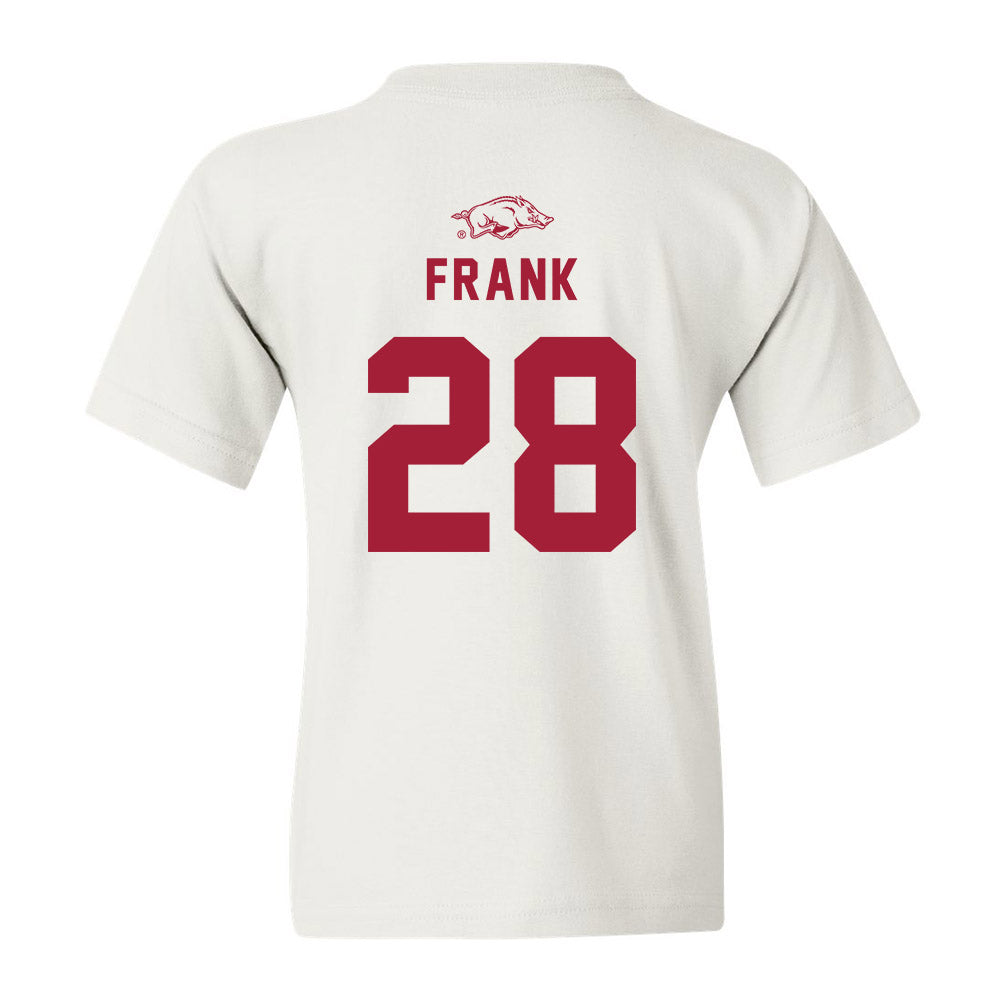 Arkansas - NCAA Baseball : Koty Frank - Youth T-Shirt Replica Shersey