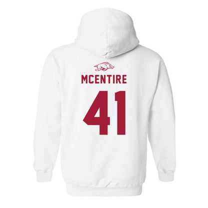 Arkansas - NCAA Baseball : Will McEntire - Hooded Sweatshirt Replica Shersey