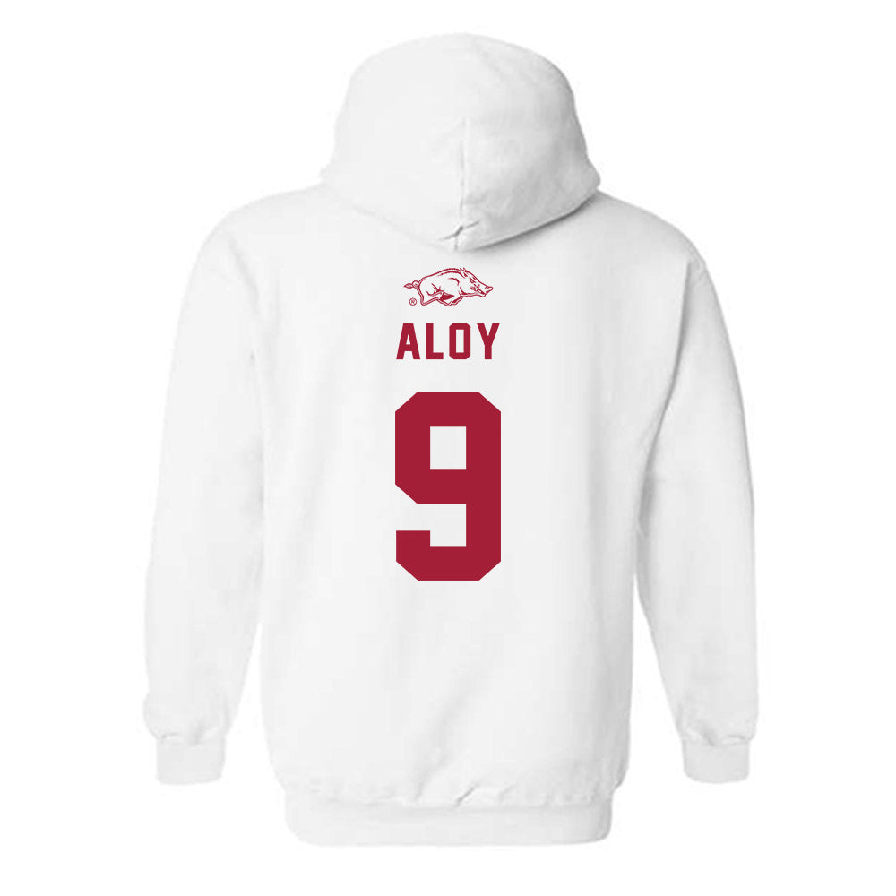 Arkansas - NCAA Baseball : Wehiwa Aloy - Hooded Sweatshirt Replica Shersey