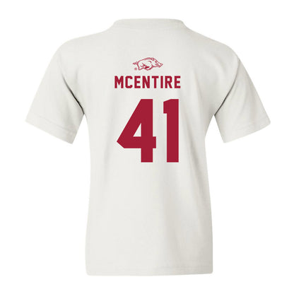 Arkansas - NCAA Baseball : Will McEntire - Youth T-Shirt Replica Shersey