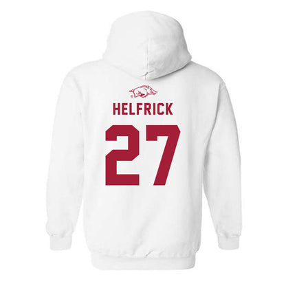 Arkansas - NCAA Baseball : Ryder Helfrick - Hooded Sweatshirt Replica Shersey