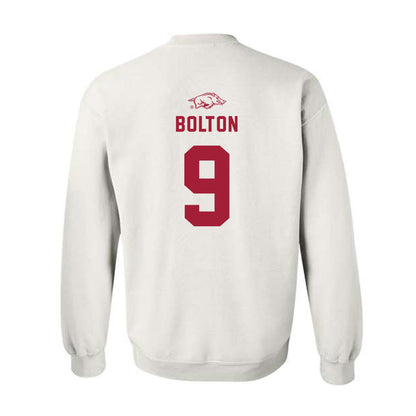 Arkansas - NCAA Baseball : John Bolton - Crewneck Sweatshirt Replica Shersey