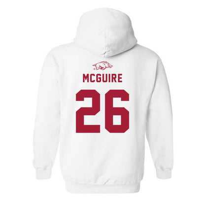 Arkansas - NCAA Baseball : Tate McGuire - Hooded Sweatshirt Replica Shersey