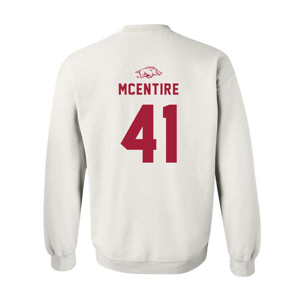 Arkansas - NCAA Baseball : Will McEntire - Crewneck Sweatshirt Replica Shersey