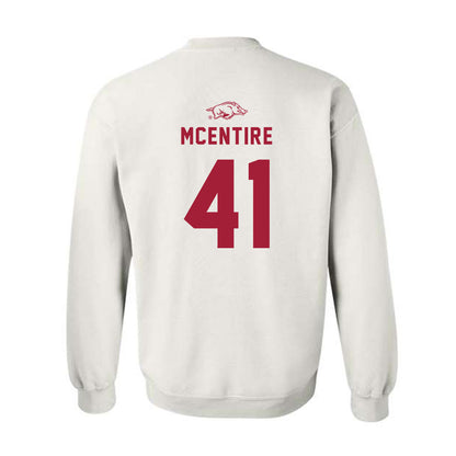 Arkansas - NCAA Baseball : Will McEntire - Crewneck Sweatshirt Replica Shersey
