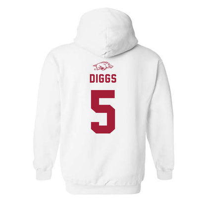 Arkansas - NCAA Baseball : Kendall Diggs - Hooded Sweatshirt Replica Shersey