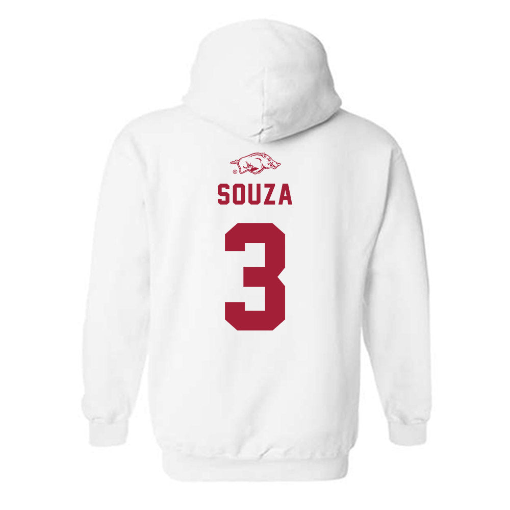 Arkansas - NCAA Baseball : Nolan Souza - Hooded Sweatshirt Replica Shersey