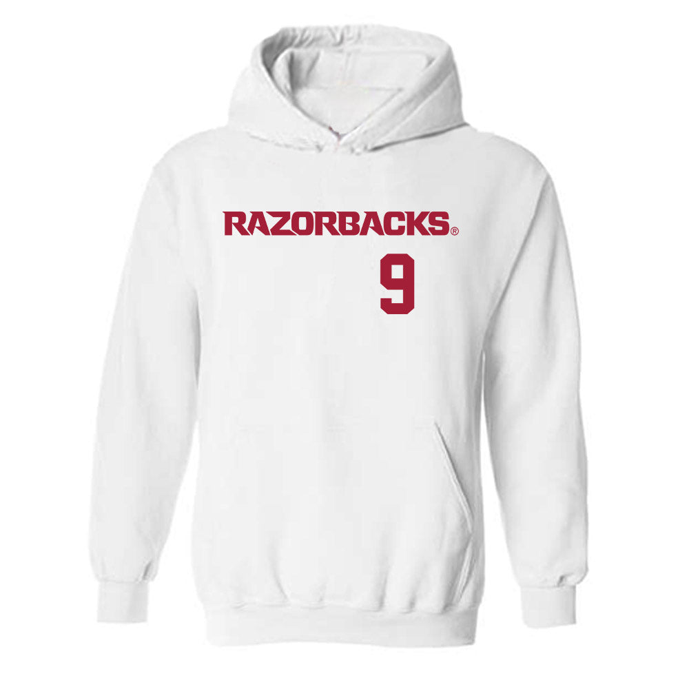 Arkansas - NCAA Baseball : John Bolton - Hooded Sweatshirt Replica Shersey
