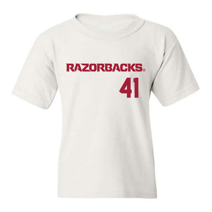 Arkansas - NCAA Baseball : Will McEntire - Youth T-Shirt Replica Shersey