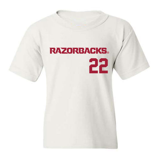 Arkansas - NCAA Baseball : Jaxon Wiggins - Youth T-Shirt Replica Shersey