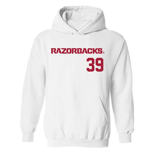 Arkansas - NCAA Baseball : Tucker Holland - Hooded Sweatshirt Replica Shersey