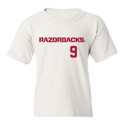 Arkansas - NCAA Baseball : John Bolton - Youth T-Shirt Replica Shersey