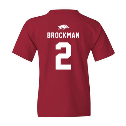 Arkansas - NCAA Softball : Kylie Brockman - Youth T-Shirt Replica Shersey