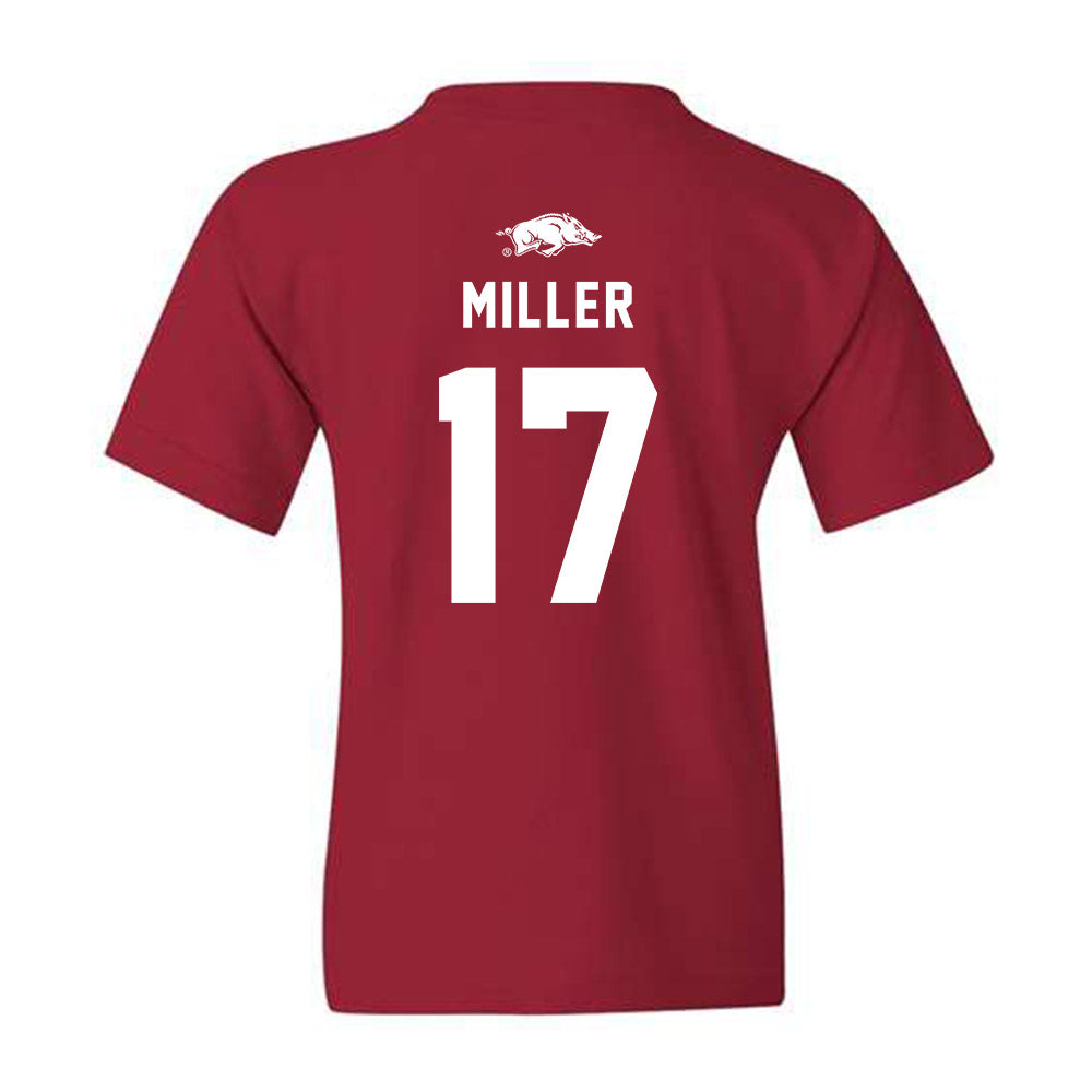 Arkansas - NCAA Softball : Kennedy Miller - Youth T-Shirt Replica Shersey