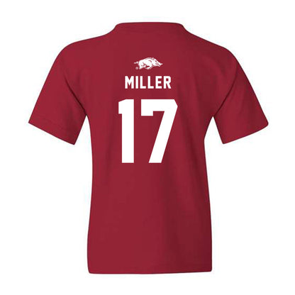 Arkansas - NCAA Softball : Kennedy Miller - Youth T-Shirt Replica Shersey