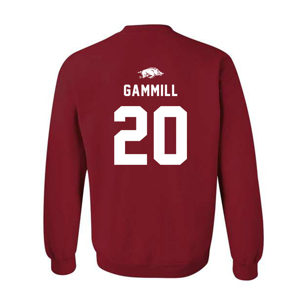 Arkansas - NCAA Softball : Hannah Gammill - Crewneck Sweatshirt Replica Shersey