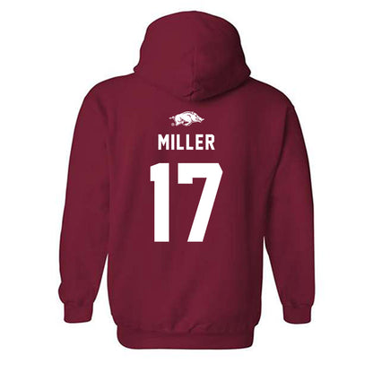Arkansas - NCAA Softball : Kennedy Miller - Hooded Sweatshirt Replica Shersey